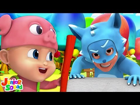 Three Little Pigs And The Big Bad Wolf | Animated Cartoon Stories | Funny Short Story For Kids