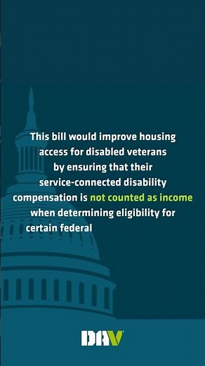 S. 1714, the Disabled Veterans Housing Support Act #veterans #military
