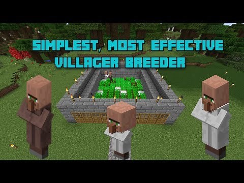 Tutorial: Most Simple and Effective Villager Breeder in Minecraft 1.12+