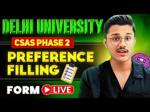 How To Fill Delhi University Csas Portal Phase-2 | Step By Step Form Filling Du Csas Phase 2!