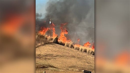 Watch: Wildfire near Mars Hill captured on video