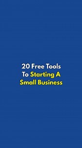 16K views · 346 reactions | 20 Free Tools To Starting A Small...