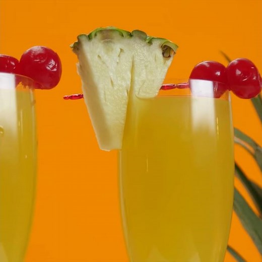 Hawaiian Mimosas | Cocktail Recipes