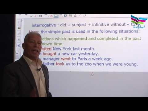 Cours d'anglais : The simple past