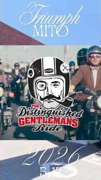 ジェントルマンズライド2026 トライアンフ水戸