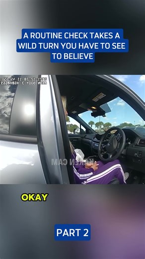 A routine check takes a wild turn you have to see to believe #cops #police