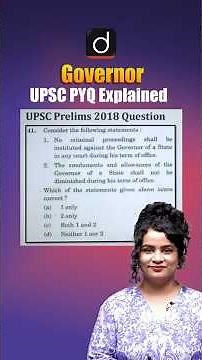 Governor | UPSC PYQ Explained | Drishti IAS English #shorts #Governor #UPSC