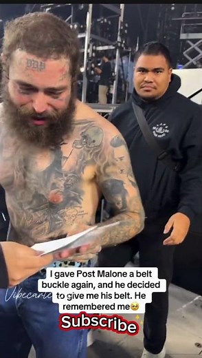 A Tiny Gift Turned Into the Coolest Post Malone Moment 👀🔥 #postmalone #shorts