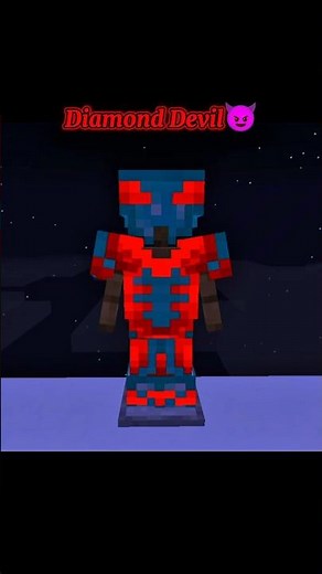 " MINECRAFT "Diamond Devil" Armor Trim Combination 😈