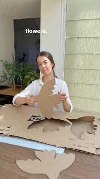 I Turned IKEA Cardboard into Paper Art ✂️ #upcycling