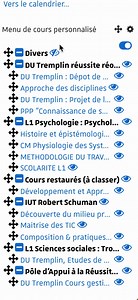 Personnaliser son tableau de bord Moodle - Paramétrer le bloc "menu de cours personnalisé"