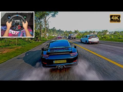 1096HP Porsche 911 GT3 RS vs Extreme Track Toys! 😱 | Forza Horizon 5 Logitech G29 Gameplay