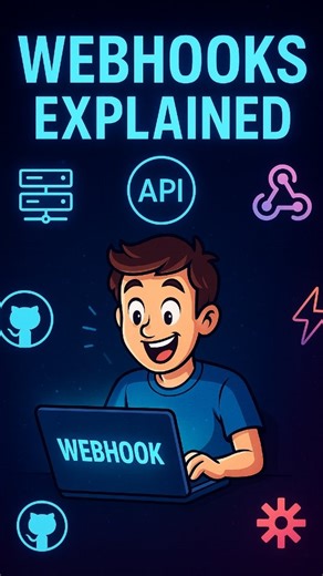 Can U Code on Instagram: "This one concept separates beginners from real backend devs: WEBHOOKS. Once you master this, automation becomes EASY. #webhooks #api #automation #backenddevelopment #webdevelopment #codinglife #programmerlife #softwareengineering #devcommunity #learncoding #techreels #developers #nextjs #javascript #nodejs #codingtips #techinstagram #indiedeveloper #devlife #cloudcomputing"