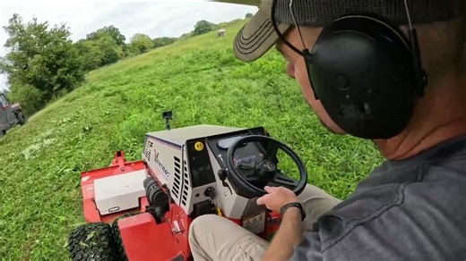 VENTRAC 4500 Tractor Review on Steep, Overgrown, and Wet Pond Dam!