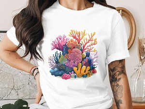 Coral Reef Digital Download PNG File, Ocean Life Art, Sea Coral Clipart, Tropical Print, Vibrant Colors, Digital Illustration, Ocean Clipart - Etsy Canada