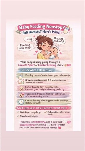 Baby Feeding Nonstop? 😩 Soft Breasts? Here’s Why! 🍼✨
