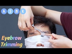 ASMR Eyebrow Plucking, Shaping, and Trimming (No Talking)