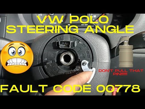 2010 VW Polo Steering Angle Sensor Fault Code 00778