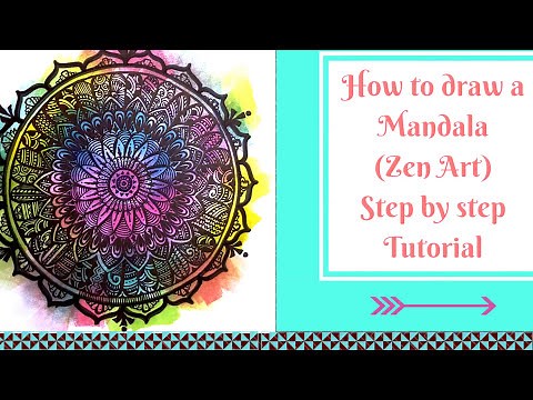 How to draw a Mandala (Step by Step Process)