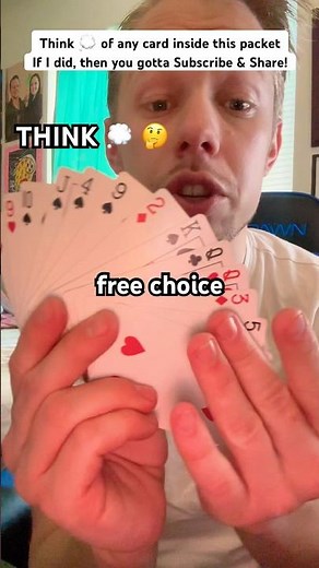 The Best Mind Reading Card Trick #tricks #magic #magician #mindblown #mindreading