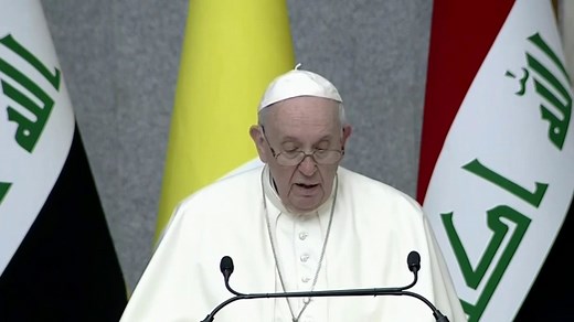Pope Francis preaches religious tolerance in Iraq