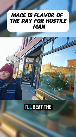 102K views · 1.7K reactions | MACE IS FLAVOR OF THE DAY FOR HOSTILE MAN #Mace #PepperSpray #Hostile | Get Real Get Strong | Facebook