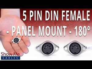 How To Install The 5 Pin DIN Female Panel Mount Solder Connector (180° Style)
