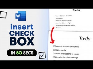 How to Add a Checkbox in Word