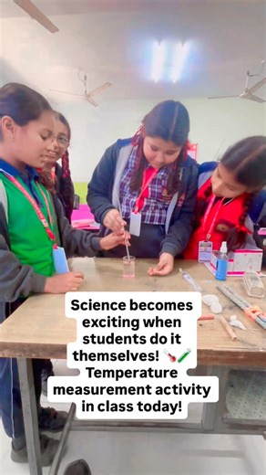 Prince khapra on Instagram: "Measuring Temperature – Hands-On Science Activity #ScienceActivity #ScienceReels #SchoolReels #ScienceExperiment #Thermometer #TemperatureMeasurement #HandsOnLearning #LearningByDoing #STEM #STEMEducation #ScienceClass #ClassroomActivity #KidsLearning #ScienceIsFun #PracticalLearning #SchoolScience #EducationReels #TeacherReels #ScienceTeacher #TeachingIdeas #SchoolLife #StudentActivities #ClassroomFun #ActivityBasedLearning #ExperimentTime"