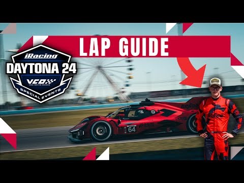 iRacing Daytona 24 hour 2026 GTP Lap Guide - By professional Sim Driver