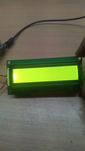 JHD 162A LCD Display Power supply Connection Experiments √