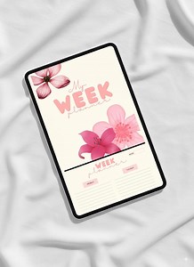 Printable Weekly Planner | Pink Floral Planner Pages | Minimal & Organized PDF Download - Etsy
