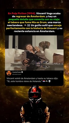 El tabaco de Vincent es otro guiño a su viaje a Ámsterdam 🇳🇱🚬