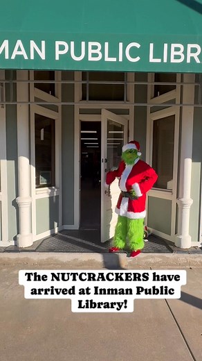 16 reactions | The NUTCRACKERS have arrived at Inman Public Library!! Be sure to stop by and view Kent Sallee’s collection during the 2025 holiday season! | Inman Public Library | Facebook