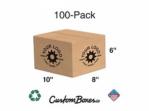 100 Pack - 10x8x6 Boxes – Custom Shipping Boxes – Kraft Packaging for Small Business - Etsy
