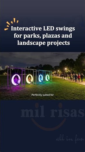 LED Swing Interactive Lighting for Parks