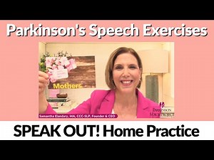 5/9/2024 Parkinson's Speech Exercises: Mothers
