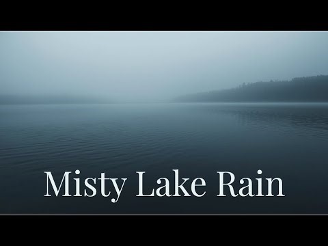 Soft Rain on a Misty Lake for Relaxation — Gentle Ripples and Quiet Lake Ambience (3 Hours)