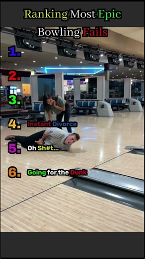 Ranking Most Epic Bowling Fails #shorts #hilariousfails #funny