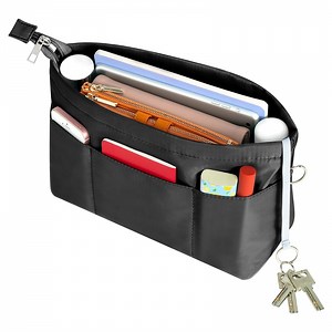 VANCORE Purse Organizer Insert for Handbags, Tote Bag Organizer Insert Handbag Shaper with Zipper, 13 Pockets - Walmart.com