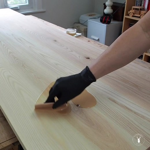 DIY Desk Woodworking: Applying Hard Wax Oil Tutorial