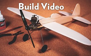【线操作轻木航模】Part2线操作航模机身建造与控制演示YouTube转载VintageModelCo频道（看简介）