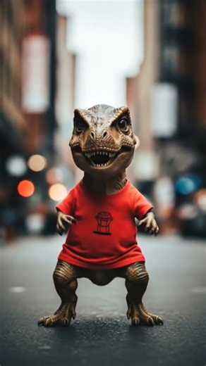 Cute T-Rex dancing