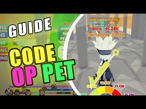 *OP PET CODE* Prison Race Clicker Introduction | Roblox