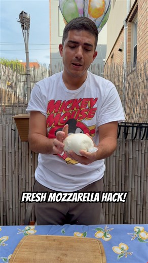 How to revive day old fresh mozzarella! #mozzarella