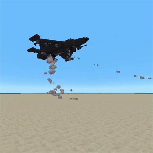 Stealth fighter jet Vtol mode #minecraft #createmod #warium #warplanes