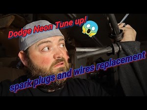 Dodge Neon Tune up! spark plugs and spark plugs wires replacement how-to, also gap Clearance