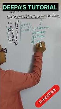 Continuous and Non continuous data । Data Analysis in Mean, Median, Mode #statistics #economics