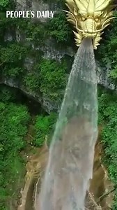 A “roaring” waterfall! The dragon waterfall at Longli County in SW China’s Guizhou Province #AmazingChina | People's Daily, China