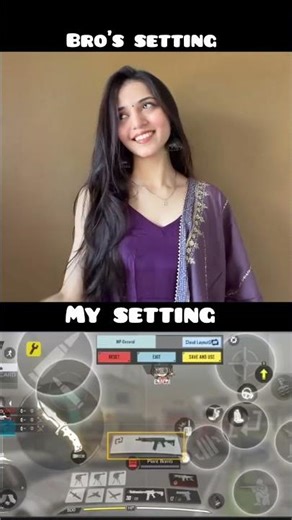 Bro’s Settings 🥵 vs My Settings 🤡 | CODM #shorts #codm #callofdutymobile #ytshorts #callofduty